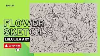 How to draw a flower