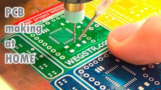 Making Professional PCB at Home - cnc WEGSTR