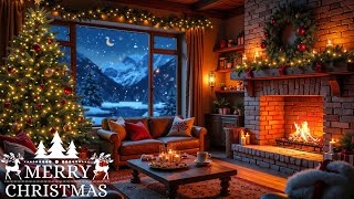 Cozy Christmas Music with Fireplace 🔥 Top Beatiful Christmas Songs 🎄 Merry Christmas 2025