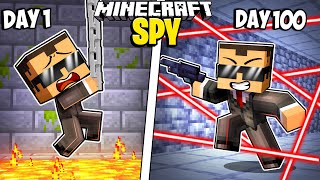 I Survived 100 Days as a SPY in Minecraft