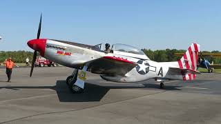 P-51 Mustang Engine Start up, Taxi and Takeoff