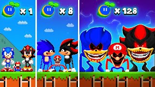 Super Mario Bros. but Seed Make Mario, Sonic and Shadow Become All Shin Sonic Tapes Version