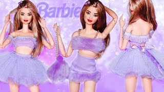 Sweet Barbie DIY Clothes for Dolls - 2 Adorable Looks Tutorial