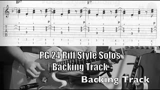 24 Riff Style Solos | Backing Track