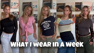 what I wear in a week (first week of college edition)