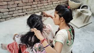 Puja Nitpicking In Long Hair New !  Asmr Nitpicking In Long Hair ! Heavy Nitpicking