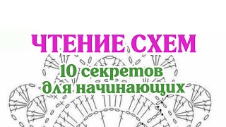 Чтение схем, 10 секретов для начинающих. Как читать схемы в вязании крючком