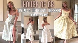 HOUSE OF CB SPRING DRESSES '24 TRY ON HAUL *honest* // saira, tellulah, lolita and carmen dress