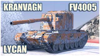 Kranvagn, FV4005 & Ликан • WoT Blitz Gameplay