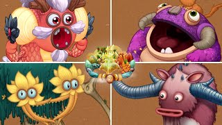 Amber Island - All Monsters Sounds & Animations | My Singing Monsters