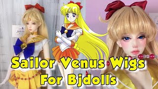 Make Sailor Venus wigs for BJDolls - Size 1-3