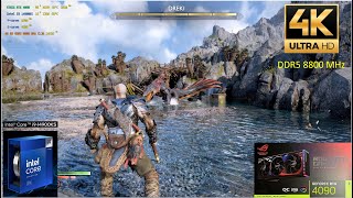 God of War Ragnarok Native 4K Gameplay / STRIX RTX 4090 / I9 14900KS