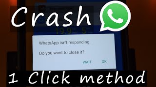 How to Crash Anyone's WhatsApp with 1 Special msg.