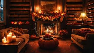 Fall Ambience with fireplace ASMR | Autumn Ambience