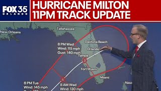 Hurricane Milton 11PM forecast update: Stronger, slower and expected to become a major hurricane