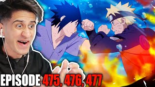 NARUTO VS SASUKE FINAL BATTLE REACTION!! || Naruto Shippuden Episode 475, 476, 477 REACTION