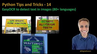 Tips Tricks 14 - EasyOCR for text detection in images (using python)