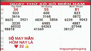 QUAY THỬ XỔ SỐ MIỀN NAM HÔM NAY, Thứ 5 , Ngày 21 Tháng 11 Năm 2024 , Nguyễn Gô Hậu Giang