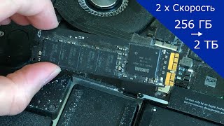 Как Заменить SSD в Macbook Pro (2013 - 2015) от 256 ГБ до 2 ТБ и Два Раза Быстрее