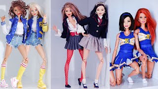 DIY Barbie School Uniforms and Cheerleading Costumes