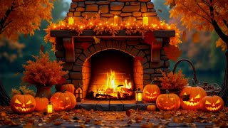 Best Halloween Fireplace 2024🎃Relaxing Fire Sounds for Study, Work & Sleep