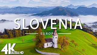 FLYING OVER SLOVENIA (4K UHD) — Сценический релаксационный фильм с успокаивающей музыкой — 4K Video