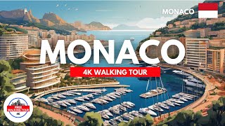 Monte Carlo, Monaco Walking Tour 4K/60FPS | The most ELEGANT City in EUROPE!