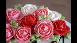 Как сделать Розы из масляного крема.🌹🌹🌹Рецепт. MK. American Buttercream