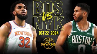 New York Knicks vs Boston Celtics Full Game Highlights | October 22, 2024 | FreeDawkins